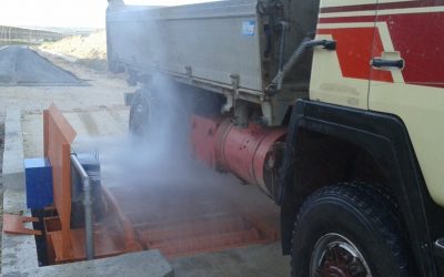 Contaminación en las vías por la actividad minera y concretera.